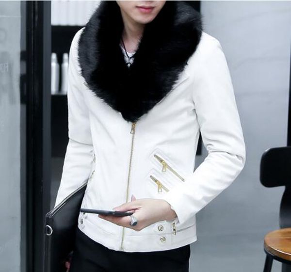 men's fall and winter new european and american fashion new personal trend hair collar non-mainstream leather jacket / s-2xl, Black
men's fall and winter new european and american fashion new personal trend hair collar non-mainstream leather jacket / s-2xl, Black