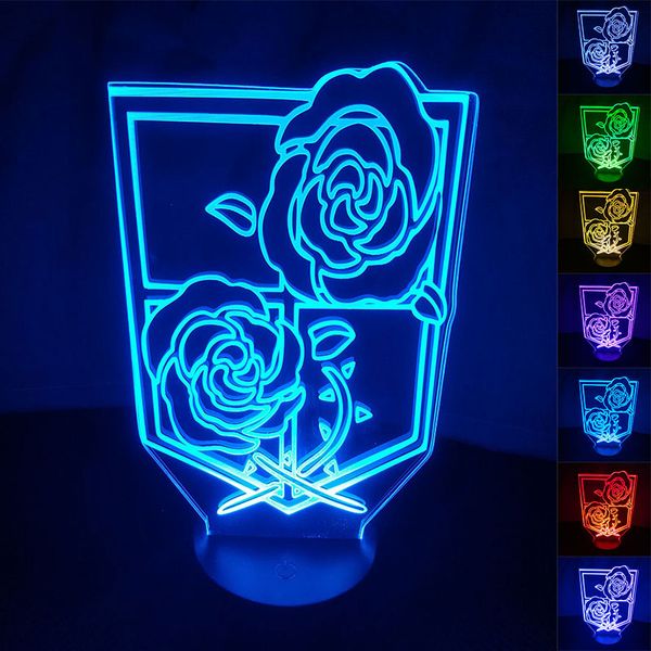 Attack on Titan Stationed Corps 3D LED Changing Nightlights Desk Lamp Novelty Night Light Table Lamp for Kids Gift
Attack on Titan Stationed Corps 3D LED Changing Nightlights Desk Lamp Novelty Night Light Table Lamp for Kids Gift