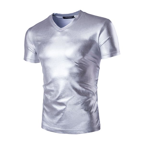 men clothing glossy solid color casual tshirts summer male crew neck tees short sleeved ing, White;black
men clothing glossy solid color casual tshirts summer male crew neck tees short sleeved ing, White;black