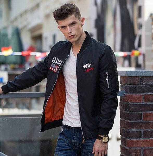 american air force one ma1 bomber flying jacket male thin style military pilot flight jacket for men embroidered outerwear, Black;brown
american air force one ma1 bomber flying jacket male thin style military pilot flight jacket for men embroidered outerwear, Black;brown