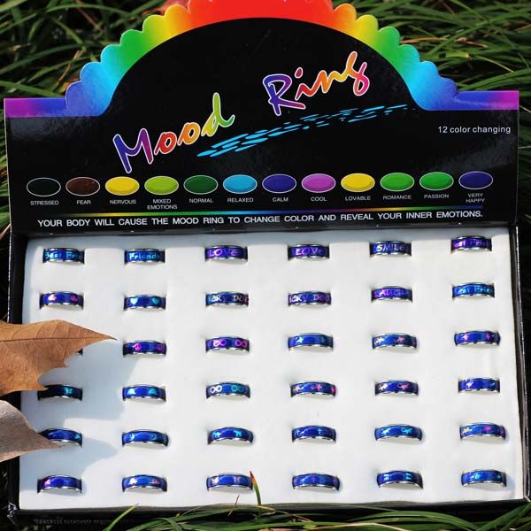 50pcs fashion students style mood ring changing colors rings temperature control emotion feeling jewelry for wholesale, Golden;silver
50pcs fashion students style mood ring changing colors rings temperature control emotion feeling jewelry for wholesale, Golden;silver