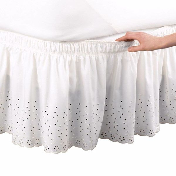 twin full queen king super king white/beige embroidered without bed surface elastic band bed skirt apron
twin full queen king super king white/beige embroidered without bed surface elastic band bed skirt apron