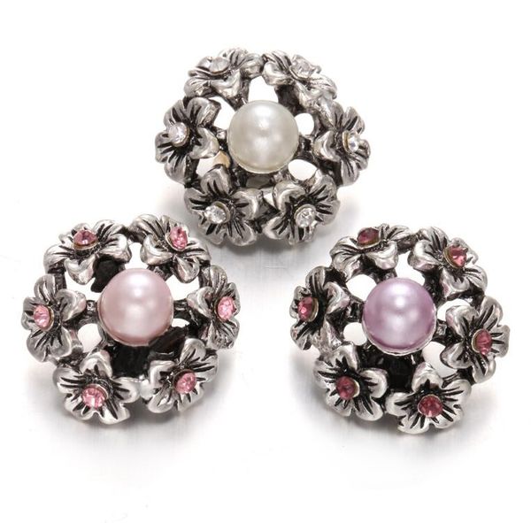 10pcs 2018 new snap jewelry crystal pearl flower snap button fit 18mm 20mm leather metal snap button bracelet valentine's day gift, Bronze;silver
10pcs 2018 new snap jewelry crystal pearl flower snap button fit 18mm 20mm leather metal snap button bracelet valentine's day gift, Bronze;silver