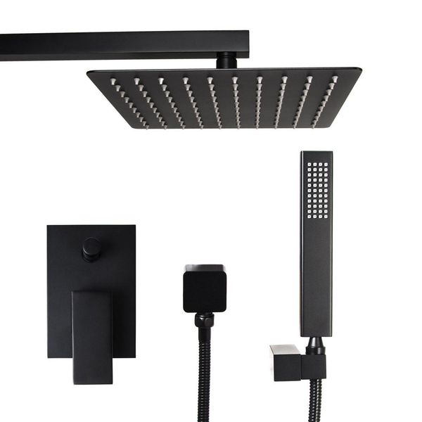 bathroom black plated square bath shower set wall mounted quality brass mixer faucet ultrathin rain shower head 3 size choice
bathroom black plated square bath shower set wall mounted quality brass mixer faucet ultrathin rain shower head 3 size choice