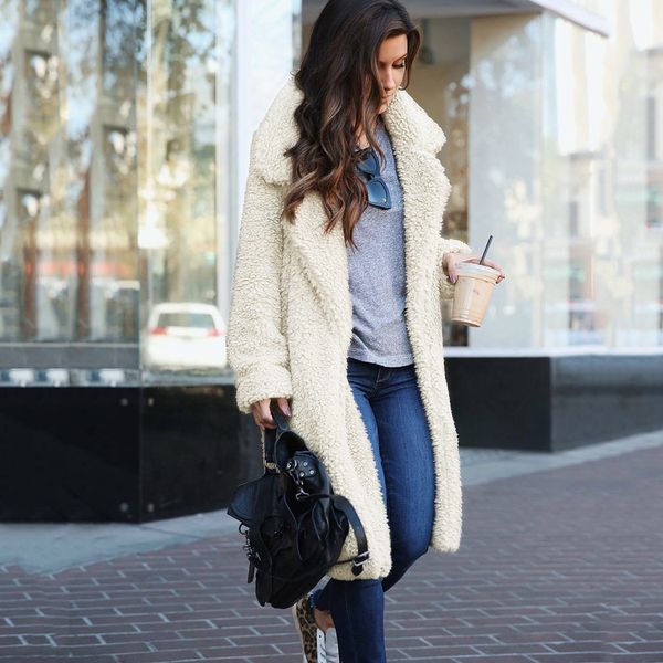 new coat faux fur jacket winter streetwear long faux teddy women coat overcoat thick fashion warm fur plus size windproof jacket icdce, Black
new coat faux fur jacket winter streetwear long faux teddy women coat overcoat thick fashion warm fur plus size windproof jacket icdce, Black