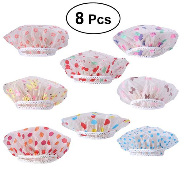 luoem 8pcs colorful women shower waterproof elastic bathing caps adults bath shower hair dry cover lady salon hat
luoem 8pcs colorful women shower waterproof elastic bathing caps adults bath shower hair dry cover lady salon hat