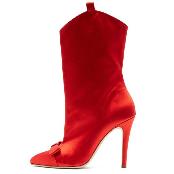 2018 new fashion boots for women satin bowtie pointed toes high heels half boots winter women shoes big size chirstmas gift, Black
2018 new fashion boots for women satin bowtie pointed toes high heels half boots winter women shoes big size chirstmas gift, Black