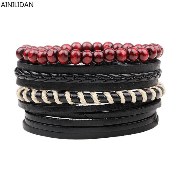 ainilidan handmade woven beaded bracelets fashion multi-layer combination leather bracelet bangles accessories for men, Golden;silver
ainilidan handmade woven beaded bracelets fashion multi-layer combination leather bracelet bangles accessories for men, Golden;silver