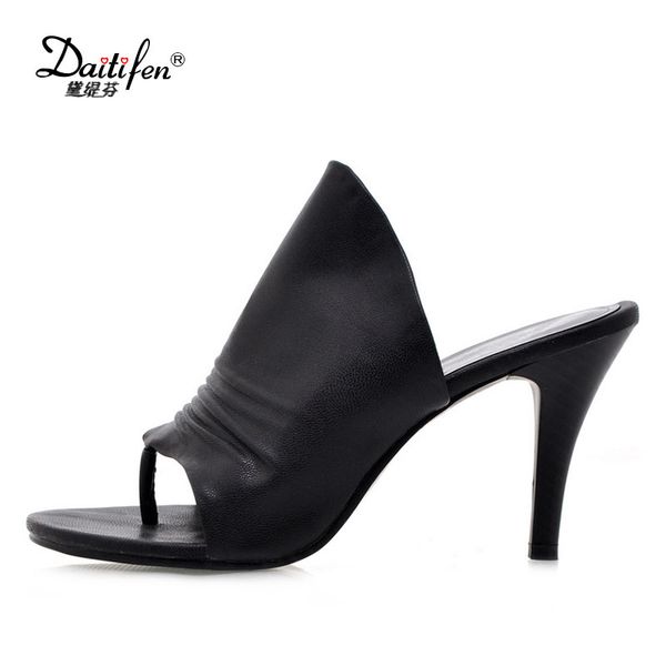 daitifen high heels women slippers open toe thin heel soft fashion summer slippers women shoes for party size 34-43, Black
daitifen high heels women slippers open toe thin heel soft fashion summer slippers women shoes for party size 34-43, Black