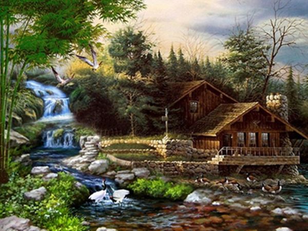 18a732j streamlet cottage diamond painting home decor diamond diy crafts 100% resin 5d tool drill painting cross stitch mosaic needlework
18a732j streamlet cottage diamond painting home decor diamond diy crafts 100% resin 5d tool drill painting cross stitch mosaic needlework