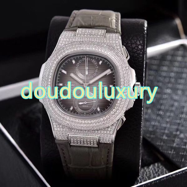 vk quartz boutique men's watch leather waterproof fashion business watch silver diamond casual watch, Slivery;brown 
vk quartz boutique men's watch leather waterproof fashion business watch silver diamond casual watch, Slivery;brown