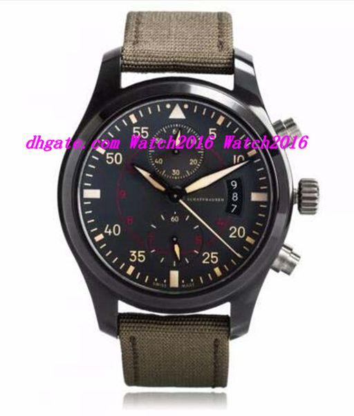 luxury wristwatch 46mm green nylon starp pilots anthracite dial quartz chronograph ceramic 3880-02 men men's watch, Slivery;brown
luxury wristwatch 46mm green nylon starp pilots anthracite dial quartz chronograph ceramic 3880-02 men men's watch, Slivery;brown