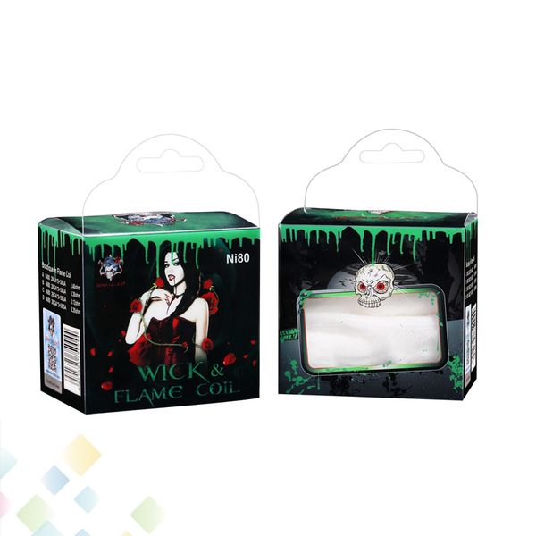Original Demon Killer Wick and Flame Coil Ni80 Material Electronic Cigarette DIY coils for RDA RTA Atomizers with Muscle Cotton DHL Free
Original Demon Killer Wick and Flame Coil Ni80 Material Electronic Cigarette DIY coils for RDA RTA Atomizers with Muscle Cotton DHL Free