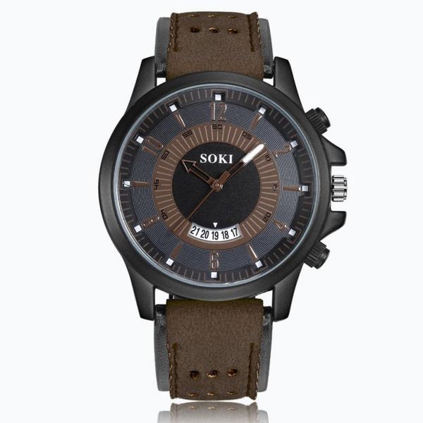 soki luxury brand men's watches fashion silica gel leather date men watch male analog quartz wrist watch relogio masculino, Slivery;brown
soki luxury brand men's watches fashion silica gel leather date men watch male analog quartz wrist watch relogio masculino, Slivery;brown