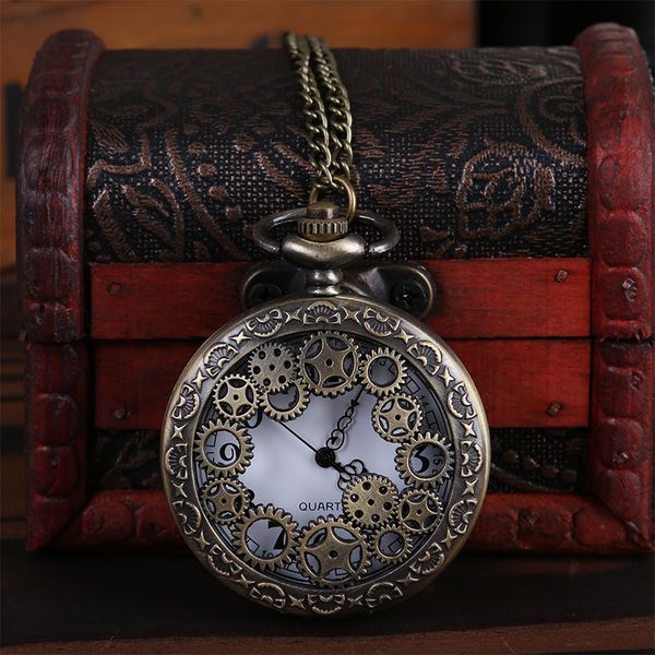 wholesale 100pcs/lot pendant chain quartz bronze watch gears hollow pocket watch pw004, Slivery;golden
wholesale 100pcs/lot pendant chain quartz bronze watch gears hollow pocket watch pw004, Slivery;golden