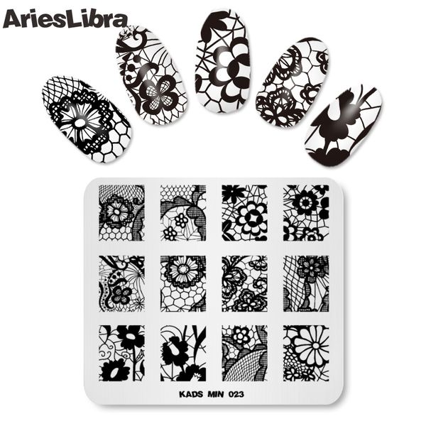 nail stamping stamp plates beauty manicure tool nail polish print art template min 023 flower fashion patterns, White
nail stamping stamp plates beauty manicure tool nail polish print art template min 023 flower fashion patterns, White