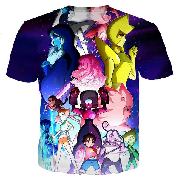 fashion cartoon steven universe t-shirt funny 3d printed women/men short sleeve t-shirt casual k362, White;black
fashion cartoon steven universe t-shirt funny 3d printed women/men short sleeve t-shirt casual k362, White;black