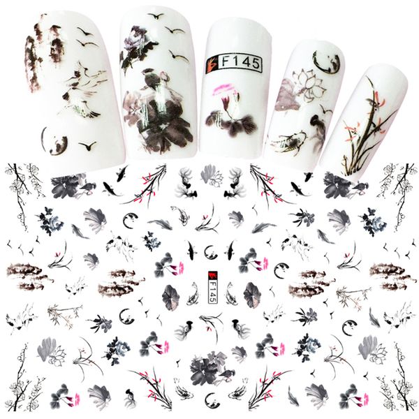 1 sheets elegant chinese ink painting styles 3d nail art sticker mixed plum flower bird designs adhesive craft nails d, Black
1 sheets elegant chinese ink painting styles 3d nail art sticker mixed plum flower bird designs adhesive craft nails d, Black