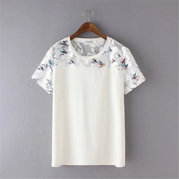 plus size 3xl fashion women t-shirts o-neck summer women's short sleeve print casual lace cotton white tshirt plus size
plus size 3xl fashion women t-shirts o-neck summer women's short sleeve print casual lace cotton white tshirt plus size