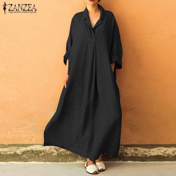 2018 zanzea plus size 5xl women casual shirt dress female elegant lapel long sleeve maxi dressess sundress autumn long vestidos, White;black
2018 zanzea plus size 5xl women casual shirt dress female elegant lapel long sleeve maxi dressess sundress autumn long vestidos, White;black