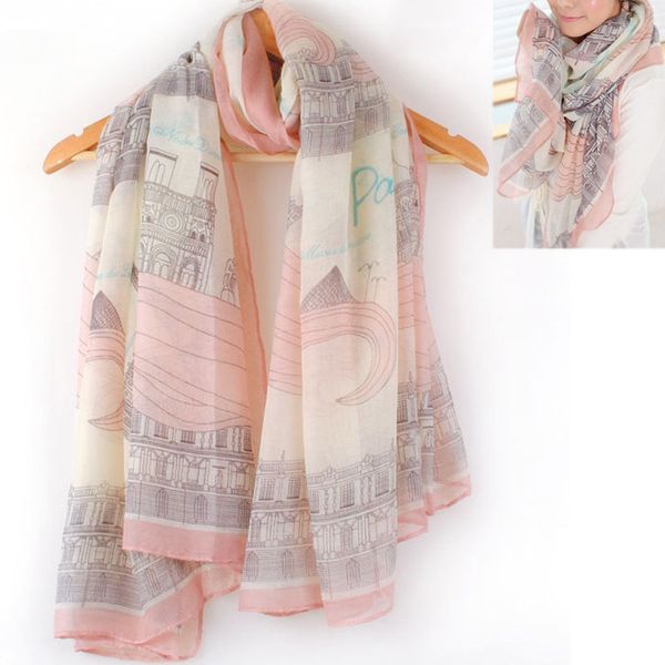 eiffel tower print europe style charming elelong cotton neck scarf pink thin wrap stole shawl casaul harajuku 2018
eiffel tower print europe style charming elelong cotton neck scarf pink thin wrap stole shawl casaul harajuku 2018