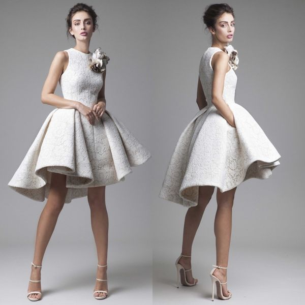 lace high-low couture prom dresses handmade flower jewel neck sleeveless zipper party dress lovely short homecoming dress evening gown, Black
lace high-low couture prom dresses handmade flower jewel neck sleeveless zipper party dress lovely short homecoming dress evening gown, Black