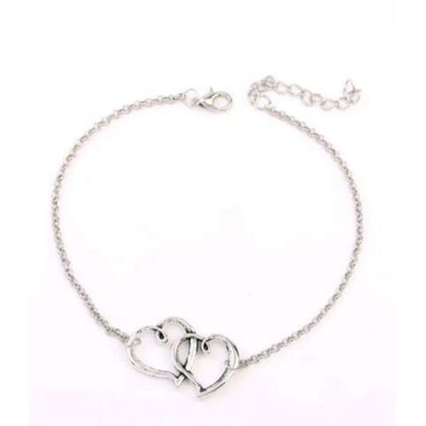 double heart amulet bracelets vintage silver chain bohemian ladies lucky beach charms bracelets foot jewelry for women jewelry, Golden;silver
double heart amulet bracelets vintage silver chain bohemian ladies lucky beach charms bracelets foot jewelry for women jewelry, Golden;silver