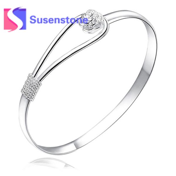 unique design women lady trendy jewelry bangle solid silver elegant nflower clasp bangle bracelet pulseira wholesale gifts, Black
unique design women lady trendy jewelry bangle solid silver elegant nflower clasp bangle bracelet pulseira wholesale gifts, Black