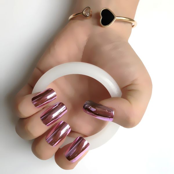 pink gorgeous mirror uv acrylic nails flat head extra long false nails metallic style nail tips 24pcs/kit easy to use, Red;gold
pink gorgeous mirror uv acrylic nails flat head extra long false nails metallic style nail tips 24pcs/kit easy to use, Red;gold