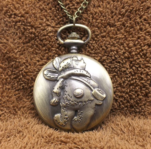 vintage bronze antiques quartz cartoon clock students pendant gift necklace pocket watches gift, Slivery;golden
vintage bronze antiques quartz cartoon clock students pendant gift necklace pocket watches gift, Slivery;golden