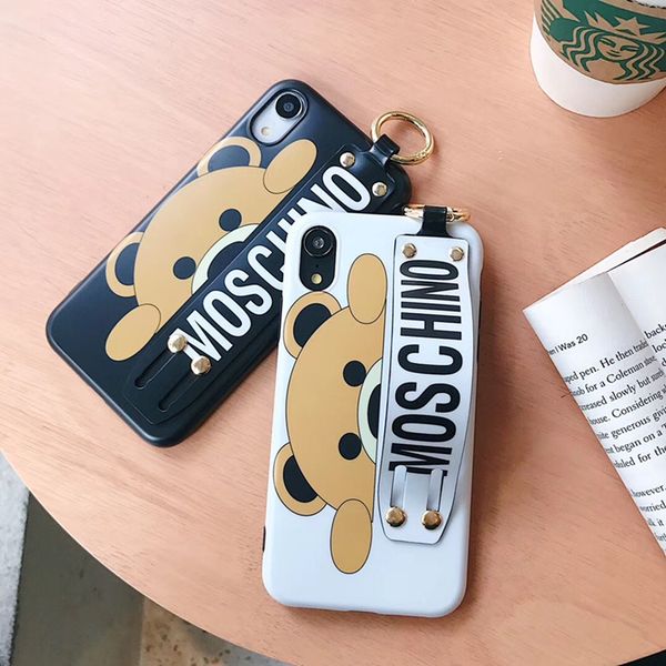 Fashion Carton Bear Frosted Wristband Rope Back Cover Protector Stretchable Matte Bracelet Phone Case Tide Brand for iPhone XS Max XR 6s 7
Fashion Carton Bear Frosted Wristband Rope Back Cover Protector Stretchable Matte Bracelet Phone Case Tide Brand for iPhone XS Max XR 6s 7