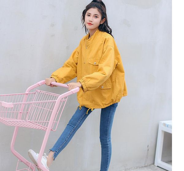 send spring 2018 new style korean arder loose and comfortable jacket coat tide, Black;brown
send spring 2018 new style korean arder loose and comfortable jacket coat tide, Black;brown