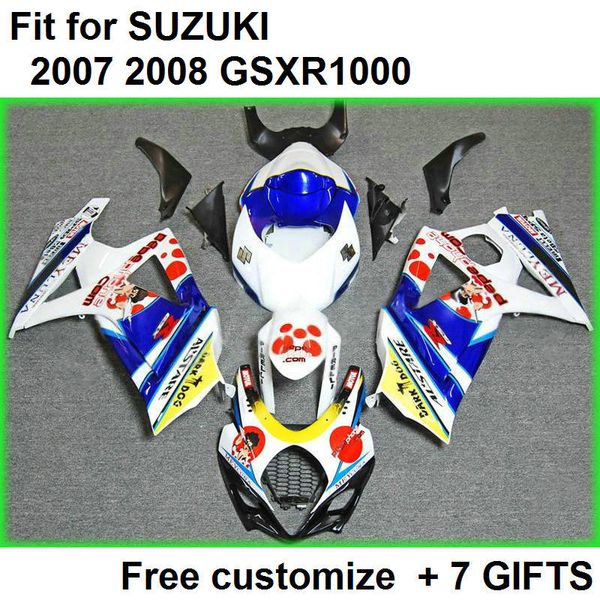 customize motorcycle parts for suzuki gsxr1000 k2 2000 2001 2002 blue white fairings gsx-r1000 00 01 02 fairing kit bg56
customize motorcycle parts for suzuki gsxr1000 k2 2000 2001 2002 blue white fairings gsx-r1000 00 01 02 fairing kit bg56
