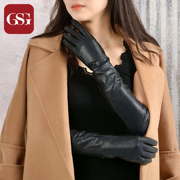 gsg women long leather gloves fashion sheepskin gloves ladies winter warm soft leather full finger evening, Blue;gray
gsg women long leather gloves fashion sheepskin gloves ladies winter warm soft leather full finger evening, Blue;gray