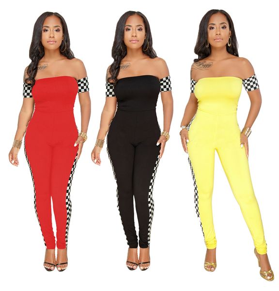 women jumpsuits rompers fashion plaid slash neck short sleeve new arrive bodycon playsuits night clubwear, Black;white
women jumpsuits rompers fashion plaid slash neck short sleeve new arrive bodycon playsuits night clubwear, Black;white