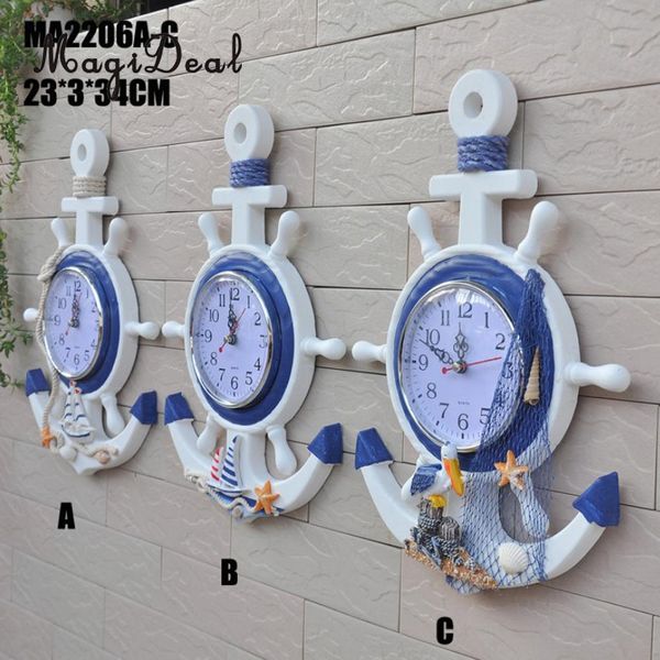 large 33cm anchor clock beach theme - nautical sailing ship wheel anchor wall hanging decorations ornament statue
large 33cm anchor clock beach theme - nautical sailing ship wheel anchor wall hanging decorations ornament statue