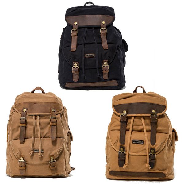 business daypack canvas lapbackpack vintage leather casual rucksack travel school bags g174s
business daypack canvas lapbackpack vintage leather casual rucksack travel school bags g174s
