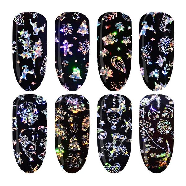 4pcs/lot christmas image holographic nail foil set snow flower star diy beauty sticker nail art tool 3d adhesive tips manicure, Black
4pcs/lot christmas image holographic nail foil set snow flower star diy beauty sticker nail art tool 3d adhesive tips manicure, Black