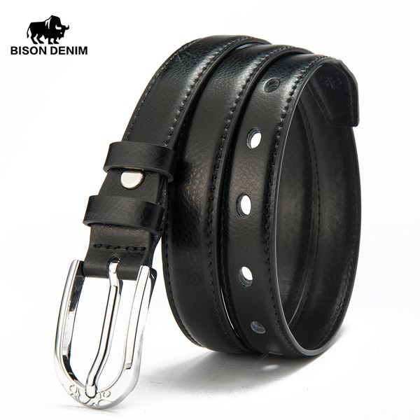 bison denim casual women belt genuine leather belts pin buckle cowskin leather strap belt width 2.4 cm n60212, Black;brown
bison denim casual women belt genuine leather belts pin buckle cowskin leather strap belt width 2.4 cm n60212, Black;brown