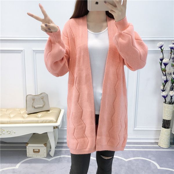 long sleeve loose knitting cardigan sweater for women 2018 autumn winter fashion women knitted female cardigan pull femme, White;black
long sleeve loose knitting cardigan sweater for women 2018 autumn winter fashion women knitted female cardigan pull femme, White;black