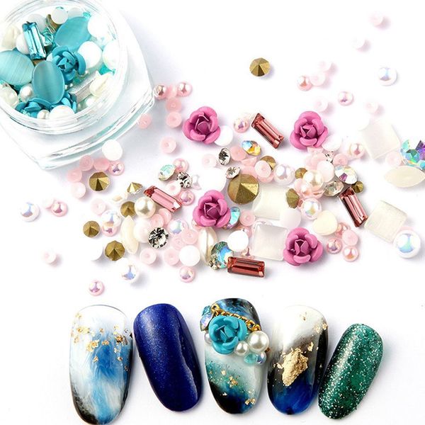 1 box new 3d mix gems nail art rhinestones rose flowers nail glitters crystal art decoration diy beauty manicure tips, Silver;gold
1 box new 3d mix gems nail art rhinestones rose flowers nail glitters crystal art decoration diy beauty manicure tips, Silver;gold