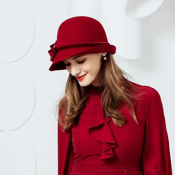 winter women vintage wool hat fedora fashion curl brim felt bowler hat female woolen cap floppy bowknot cloche hats b-7473, Blue;gray
winter women vintage wool hat fedora fashion curl brim felt bowler hat female woolen cap floppy bowknot cloche hats b-7473, Blue;gray