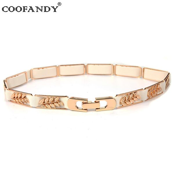 women belts elastic fashion leaves shape belt buckle waist hook, Black;brown 
women belts elastic fashion leaves shape belt buckle waist hook, Black;brown