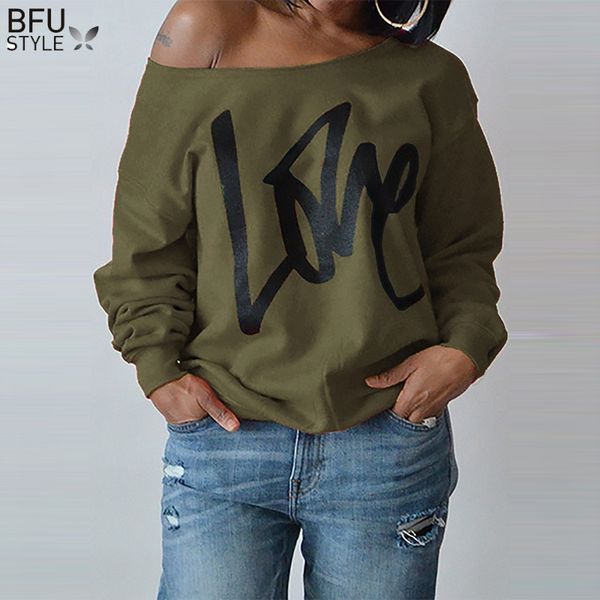 2018 large size women sweatshirts love letter printed off shoulder long sleeved pullovers hoodies autumn winter casual, Black
2018 large size women sweatshirts love letter printed off shoulder long sleeved pullovers hoodies autumn winter casual, Black