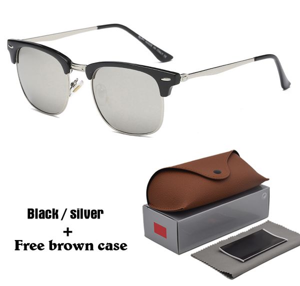 1pcs wholesale - brand designer sunglasses cat's eye sun glasses for men women glasses uv400 lens with brown cases, White;black
1pcs wholesale - brand designer sunglasses cat's eye sun glasses for men women glasses uv400 lens with brown cases, White;black