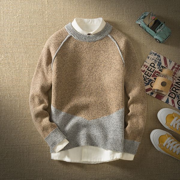 pure and fresh and winter sets round collar leisure men sweater male han edition color matching knitting sweater 5704, White;black
pure and fresh and winter sets round collar leisure men sweater male han edition color matching knitting sweater 5704, White;black