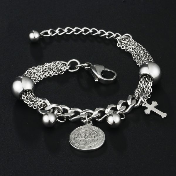 stainless steel cross cspb jesus circle piece pendants bracelets for girls link chain beads bracelets&bangles kids jewelry mn15, Golden;silver
stainless steel cross cspb jesus circle piece pendants bracelets for girls link chain beads bracelets&bangles kids jewelry mn15, Golden;silver