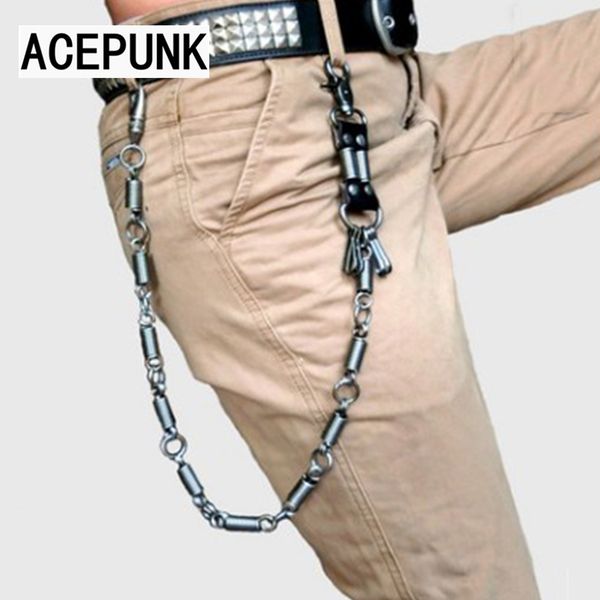 men's waist key chain spring connection heavy rock metal hip hop gothic punk style pants trousers jean biker wallet key ring, Black;brown
men's waist key chain spring connection heavy rock metal hip hop gothic punk style pants trousers jean biker wallet key ring, Black;brown