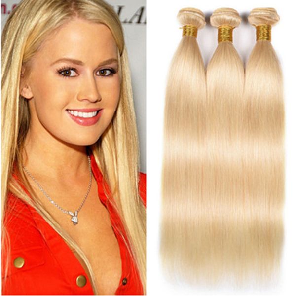 #613 blonde brazilian virgin human hair bundles deals 3pcs 300gram silky straight bleach blonde human hair weaves extensions 8-30", Black
#613 blonde brazilian virgin human hair bundles deals 3pcs 300gram silky straight bleach blonde human hair weaves extensions 8-30", Black