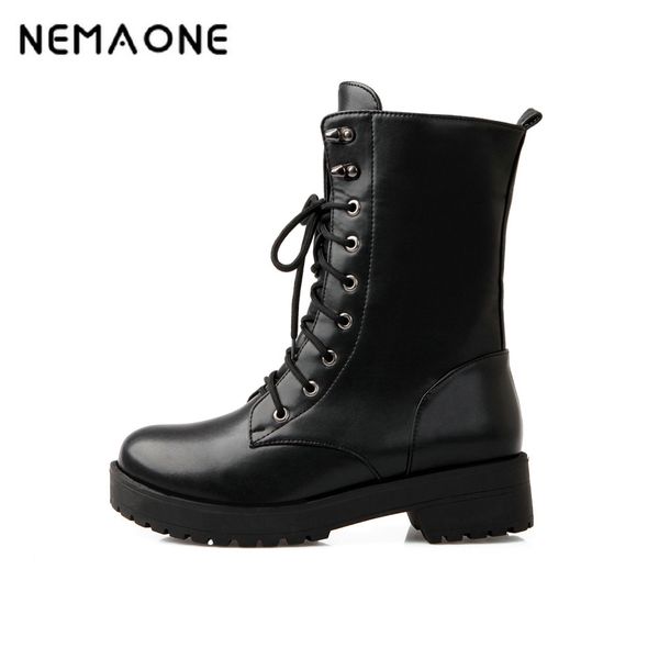 nemaone new boots ankle boots women shoes flat round toe motorcycle combat large size.34-43, Black
nemaone new boots ankle boots women shoes flat round toe motorcycle combat large size.34-43, Black